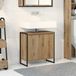 Maison Exclusive - Armoire de salle de bain, fait main, chêne, 60 x 30 x 60 cm