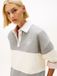 Tommy Hilfiger Dames GOLD BTN RUGBY FLEECE SWTSRT WW0WW48785 Pullover Sweatshirt, GRIJS (Med Heather Grey), XXL