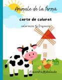 Animale de fermă: carte de colorat: colorează și trasează