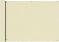 vidaXL - Balkonscherm - Oxford - textiel - 75x600 cm - crème