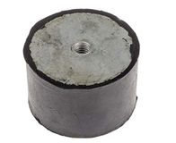 RS PRO Rubberen trildemper, binnendraad-buffer M12, Ø 75 mm x 50 mm, 50 Shore A
