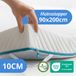 Ella Ergo Topper 90x200 cm - 10CM Dik Matras Topdekmatras - Matrastopper Gel Infused Traagschuim & Aircell-schuim - Medium Hardheid