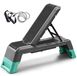 Banc de musculation - Réglable - Pliable - Antidérapant - Avec bandes de résistance