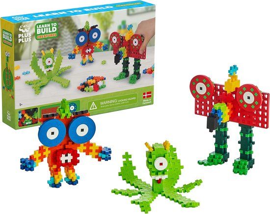 Plus-Plus Learn to Build monsters 240-delige bouwset