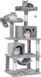 Hoppa! Kattenboom - Multi-Level - Grijs - 60 x 50 x 145 cm