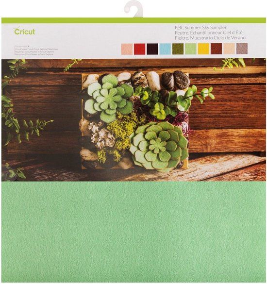 Cricut Vilt Snijbreedte 30.5 Lichtroze, Rood, Pruim, Lichtblauw, Groen, Munt, Lichtgeel, Bruin, Perzik, Grijs