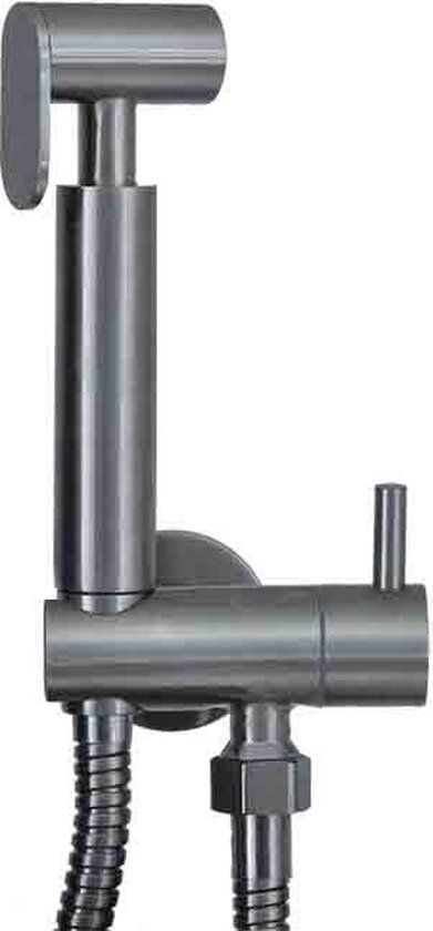 Xellanz Bidet handdoucheset rond - RVS - Staal Geborsteld (Rvs) - 5 jaar garantie