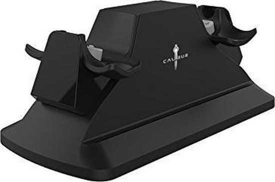 Calibur11 PS4 Dual Charging Dock Black + Adapter