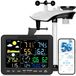 Merkloos Weerstation Wifi Met App Touchscreen 6,5 Inch Wind- en Regenmeter