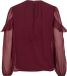 VILA VIELLY L/S FLOUNCE TOP - NOOS - Dames - Blouses - Port Royale - Maat 38
