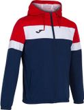 Joma Crew IV Regenjas Kinderen - Marine / Rood / Wit | Maat: 128