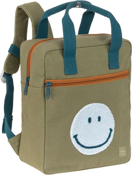 Lässig Little One & Me Square Kinderrugzak - Small - GOTS - Olive