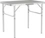 Famanu Travel Picknicktafel Campingtafel inklapbaar in aluminium, Wandeltafel Balkontafel 55D x 75.5W x 59H centimetres