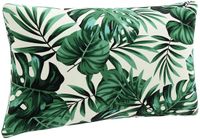 vidaXL - 1-Delig - Rugkussen - PUTTEN - 100% - Polyester - Bladpatroon