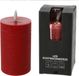 Firenze Home LED kaars - rood - D7,5 x H12,5 cm - met timer