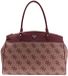 GUESS Sac porté épaule Travel Deluxe Dome Tote Burgundy Logo