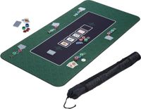 Merkloos Relaxdays pokerkleed 180 x 90 cm