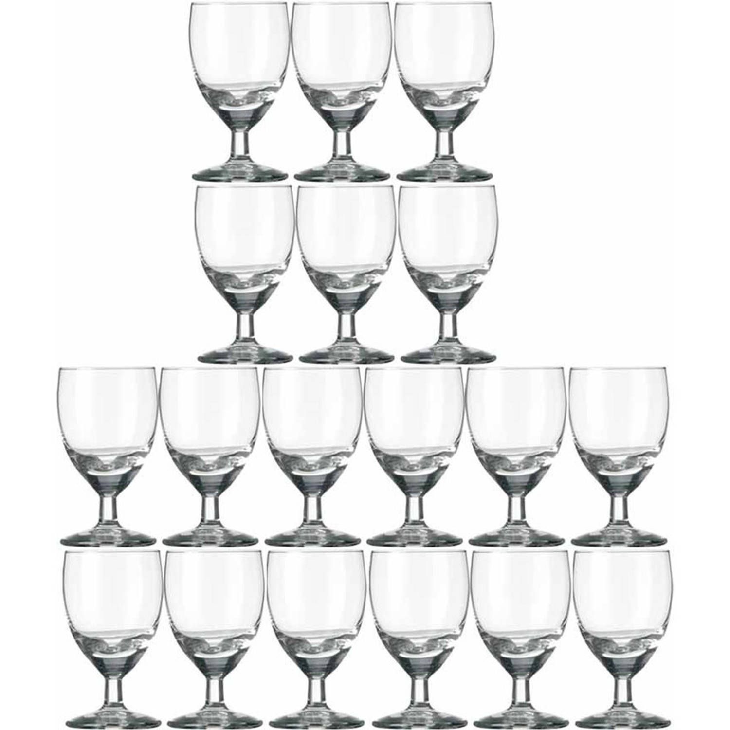 Royal Leerdam Gilde serie Likeur/borrelglazen 60 ml - 6 cl - 18 stuks