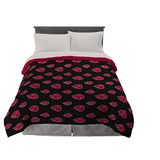 Franco Naruto Anime Akatsuki-patroon Beddengoed, zachte microvezel dekbed, queensize, (officieel Naruto-product)