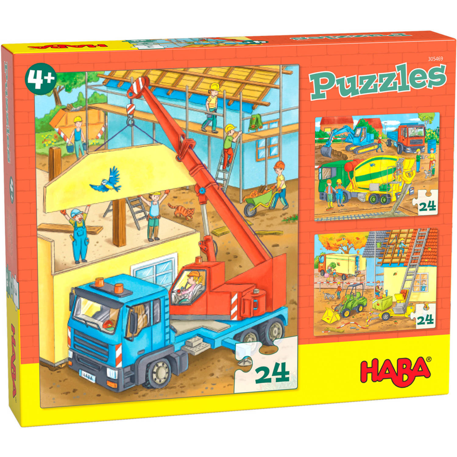 Haba Puzzel Op de bouwplaats