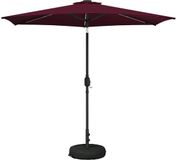 vidaXL Stokparasol Bordeauxrood Polyester 269x269x235cm