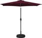 vidaXL Stokparasol Bordeauxrood Polyester 269x269x235cm