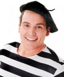 Panda - Franse baret zwart