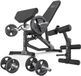 Marbo Sport Banc d'haltères MS39 2.0 avec extension jambes et banc curl biceps