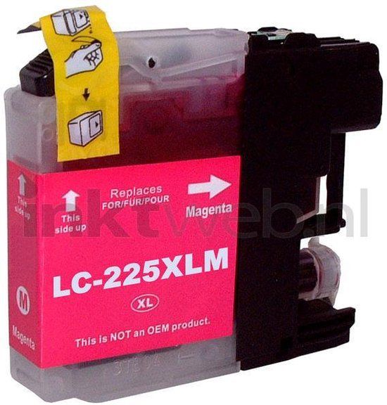Brother LC-225M Magenta - Huismerk - 1580 pagina's