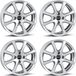 Borbet LV4 velgen, 5.5x15 ET40, 4x100, zilverkleurig, geschikt voor Chevrolet Aveo, Kalos, Lanos, Spark. Alufelgen
