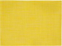 Merkloos Placemats - geel - 1x stuks - geweven - 45 x 30 cm - onderleggers - tafeldecoratie