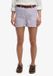 Superdry Linnen Shorts Met Middelhoge Taille Dames Lila Chambray