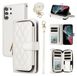 Merkloos Samsung Luxe Portemonnee Hoesje voor Samsung Galaxy S22 Ultra 5G