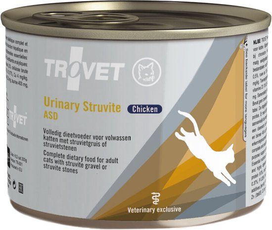 Trovet Urinary Struvite ASD Blik Chicken (kat)