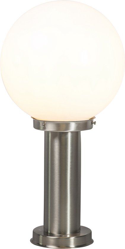 QAZQA Sfera - Smart LED Outdoor Standing Lamp - 50cm - Steel - Dimmable with WiFi