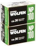 original WOLFEN NP100 zwart/wit kleine film in dubbele verpakking 2x36 opnamen