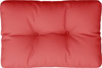 vidaXL Palletkussen 50x40x12 cm stof rood