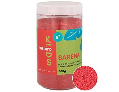 INNSPIRO Zacht rood zand 600 gr. voor decoratie en handwerk