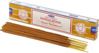 Satya Nag Champa wierrook stokjes Sandelhout geur - 15x - Lichaam in balans - Meditatie - staafjes van 22 cm - 30 minuten