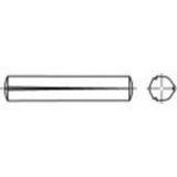 TOOLCRAFT Gekerfde conische pen 6 mm RVS A1 100 stuk(s)