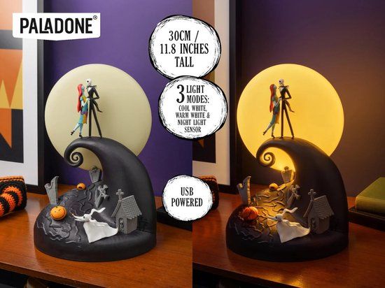 Paladone Products Paladone Nightmare Before Christmas Lamp Diorama