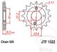 JT Sprockets JTF1322.14 14T Staal Voorwiel