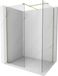 Mexen Kioto paroi de douche Walk-in 125 x 70 cm, transparent, doré