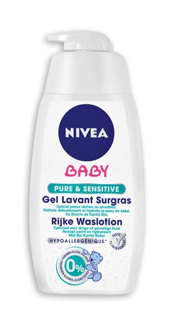 Nivea Baby Pure & Sensitive Waslotion - 500ml