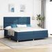 Prolenta Maison Exclusive - Boxspringbed met hoofdeinde, blauw, 200 x 200 cm, gestoffeerd