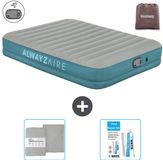Bestway Luchtbed Alwayszair - 2-Persoons - 152 x 203 x 36 cm - Grijs/Blauw