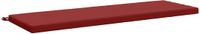 vidaXL Coussin de banc SOEST 100% Polyester Vin Rouge 140 x 50 x 5 cm