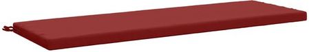 vidaXL Coussin de banc SOEST 100% Polyester Vin Rouge 140 x 50 x 5 cm