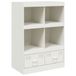 vidaXL Hoge kast, wit, 67x39x95 cm, staal