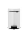 Brabantie Brabantia Newlcon Prullenbak, Pedaalemmer, White, 3L